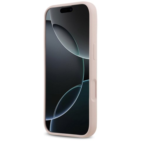 Etui Guess Silicone Big 4G Script do iPhone 17 różowy