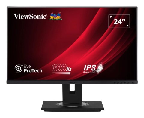 Viewsonic VG Series VG2448a monitor komputerowy 61 cm (24") 1920 x 1080 px Full HD LED Czarny
