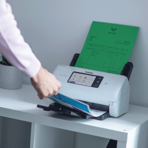 Skaner Brother ADS-4700W ADF + arkuszowy 600 x 600 DPI A4 Czarny, Biały