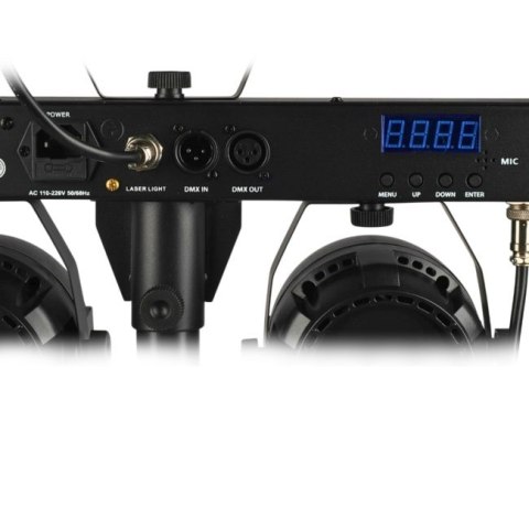 LIGHT4ME BELKA LED PAR DERBY LASER - Multiefekt świetlny, zestaw, oświetlenie disco