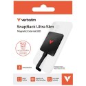 Dysk zewnętrzny Verbatim SnapBack Ultra Slim SSD 512GB czarny 32335
