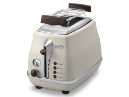 Toster DeLonghi Icona Vintage CTOV 2103.BG (900W; kolor beżowy)