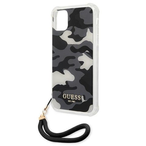 Guess GUHCN61KSARBK iPhone 11 6,1" / Xr czarny/black hardcase Camo Collection