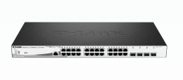 D-Link DGS-1210-28MP łącza sieciowe Zarządzany L2 Gigabit Ethernet (10/100/1000) Obsługa PoE 1U Czarny, Szary