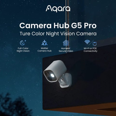 Kamera Aqara Camera Hub G5 Pro (PoE) w kolorze szarym