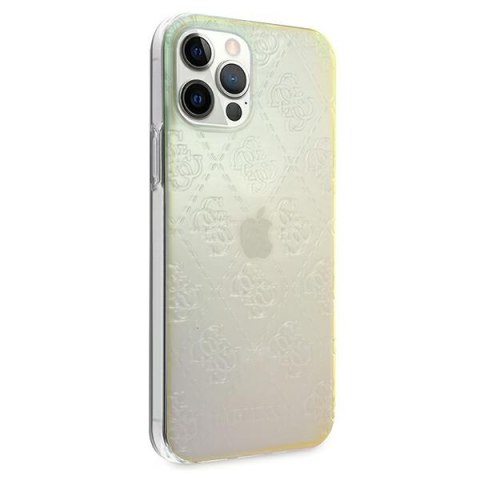 Guess GUHCP12L3D4GIRBL iPhone 12 Pro Max 6,7" opalowy/iridescent hardcase 4G 3D Pattern Collection