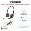 POLY Stereofoniczny zestaw słuchawkowy USB-C Blackwire 3225 + wtyczka 3,5 mm + przejściówka USB-C/A (opakowanie zbiorcze)