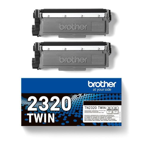 Brother TN-2320TWIN kaseta z tonerem 1 szt. Oryginalny Czarny
