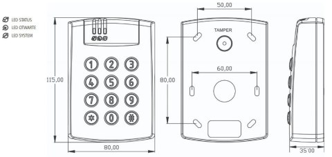 KONTROLER DOSTĘPU ROGER PR612-G