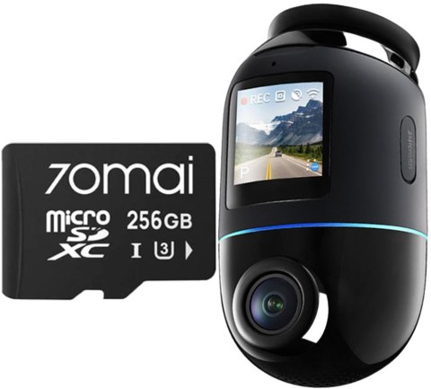 Wideorejestrator 70mai X800 Dash Cam 4K Omni czarny + microSD 70mai 256GB