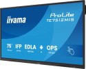 Monitor IIYAMA 189.3cm(75") TE7512MIS-B4AG 16:9 M-Touch HDMI+2xUSB-C
