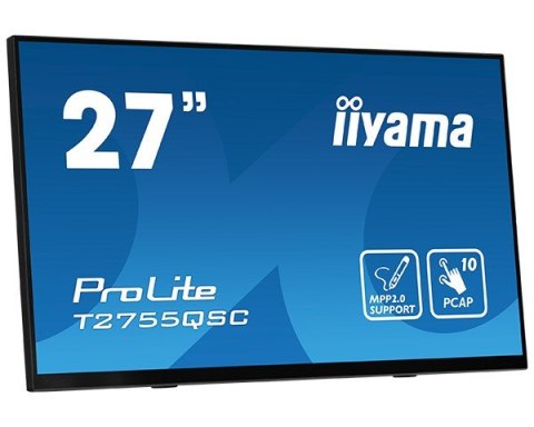 Monitor IIYAMA T2755QSC-B1 27inch LCD Dotykowy Pojemnościowy Bezramkowy Ekran dotykowy 2560x1440 panel IPS