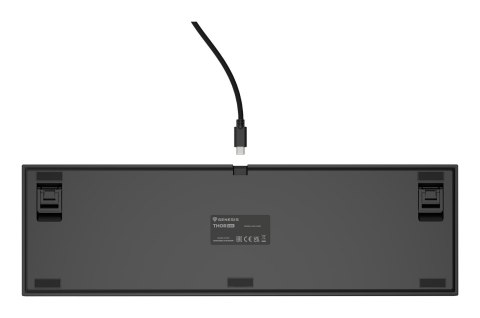 Klawiatura GENESIS THOR 404 Uniwersalne USB QWERTY Angielski Czarny