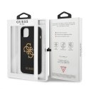 Guess GUHCP13SLS4GGBK iPhone 13 mini 5,4" czarny/black hard case Silicone 4G Logo