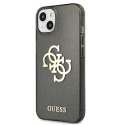 Guess GUHCP13SPCUGL4GBK iPhone 13 mini 5,4" czarny/black hard case Glitter 4G Big Logo