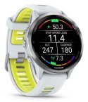 Zegarek sportowy Garmin Forerunner 970 47mm, whitestone/amp yellow