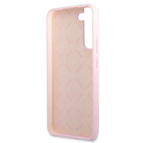 Guess GUHCS22MLSLMGLA S22+ S906 lawenda/lavender hardcase Silicone Script Metal Logo