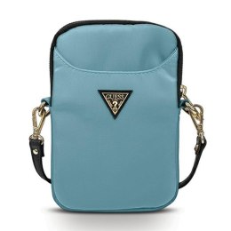 Guess Torebka GUPBNTMLLB niebieski/blue Nylon Triangle Logo