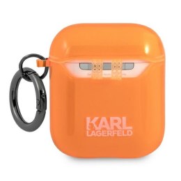 Karl Lagerfeld KLA2UCHFO AirPods cover pomarańczowy/orange Choupette