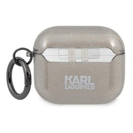 Karl Lagerfeld KLA3UKHGK AirPods 3 cover czarny/black Glitter Karl`s Head