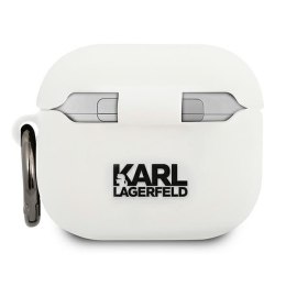 Karl Lagerfeld KLACA3SILCHWH AirPods 3 cover biały/white Silicone Choupette