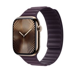 Pasek do zegarka Apple Watch z magnetycznym zapięciem na 46mm, kolor Brombeere (M/L)
