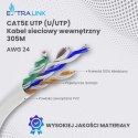 Extralink CAT5E UTP (U/UTP) V2 Wewnętrzny Kabel s