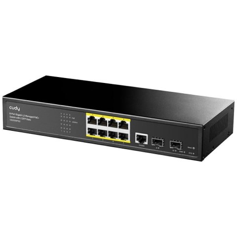 Switch CUDY GS2008PS2 8-Port Gigabit L2 Managed PoE+ 120W 2xSFP