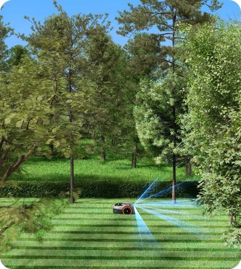 Kosiarka automatyczna Segway Navimow i105E Powierzchnia koszenia 500 m2 Wodoodporny IPX6 58 dB Stacja ładująca, antena, stojak a