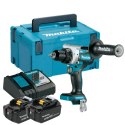 Wiertło Makita DDF486RTJ 2100 RPM 2,6 kg Czarny, Niebieski
