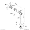 Neomounts FPMA-D960 uchwyt / stojak do monitorów 76,2 cm (30") Biurko Czarny