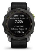 Zegarek sportowy Garmin Enduro 2 Solar 35mm Black Carbon Gray DLC Ti Ultrafit Band Szary