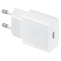 Ładowarka siec. Samsung EP-T1510XW 15W Fast Charge + kabel USB-C/USB-C biały/white