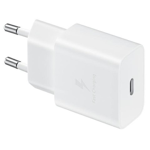 Ładowarka siec. Samsung EP-T1510XW 15W Fast Charge + kabel USB-C/USB-C biały/white