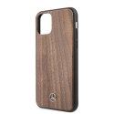Mercedes MEHCN58VWOLB iPhone 11 Pro hard case brązowy/brown Wood Line Walnut