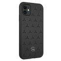Mercedes MEHCN61PSQBK iPhone 11 6,1" / Xr czarny/black hardcase Leather Stars Pattern