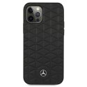 Mercedes MEHCP12LSPSBK iPhone 12 Pro Max 6,7" czarny/black hardcase Leather Quilted Embossed