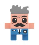 MARIOINEX Klocki Mini Waffle City Posterunek policji, 280 elementów