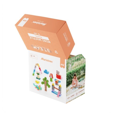 MARIOINEX Klocki Mini Waffle Pastel, 300 elementów