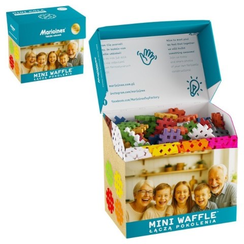 MARIOINEX Klocki Mini Waffle Zestaw Seniora, 200 elementów
