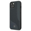 Mercedes MEHCP13MCDONA iPhone 13 6,1" granatowy/navy hardcase Leather Perforated Area