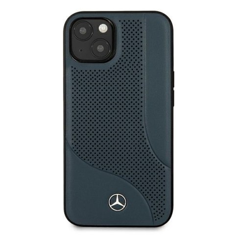 Mercedes MEHCP13MCDONA iPhone 13 6,1" granatowy/navy hardcase Leather Perforated Area
