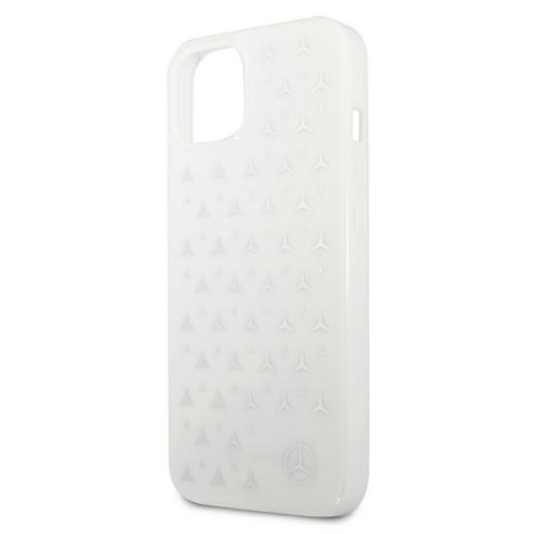 Mercedes MEHCP13MESPWH iPhone 13 6,1" biały/white hardcase Silver Stars Pattern