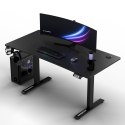 ULTRADESK Biurko dla gracza LEVEL V2, 140x68cm, 72-117cm, elektycznie regulowany