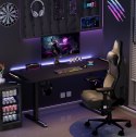 ULTRADESK Biurko dla gracza LEVEL V2, 140x68cm, 72-117cm, elektycznie regulowany