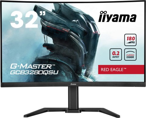 Iiyama G-MASTER GCB3280QSU-B2 monitor komputerowy 80 cm (31.5") 2560 x 1440 px Dual QHD LED Czarny