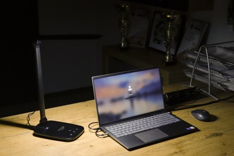 MONTIS MT042-BK LAMPKA BIURKOWA LED CZARNA 230V + USB
