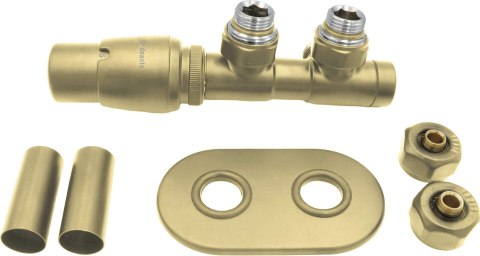 Zawór termostatyczny do grzejnika łazienkowego DEANTE AGI RZL1 - lewy Gold