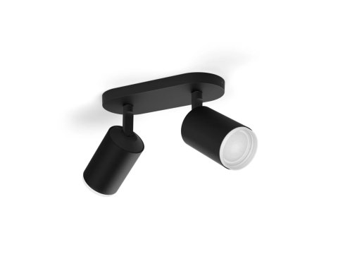 Philips Hue WCA Fugato Spotlight GU10 2x5.7W, Black | Philips Hue