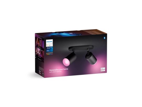 Philips Hue WCA Fugato Spotlight GU10 2x5.7W, Black | Philips Hue
